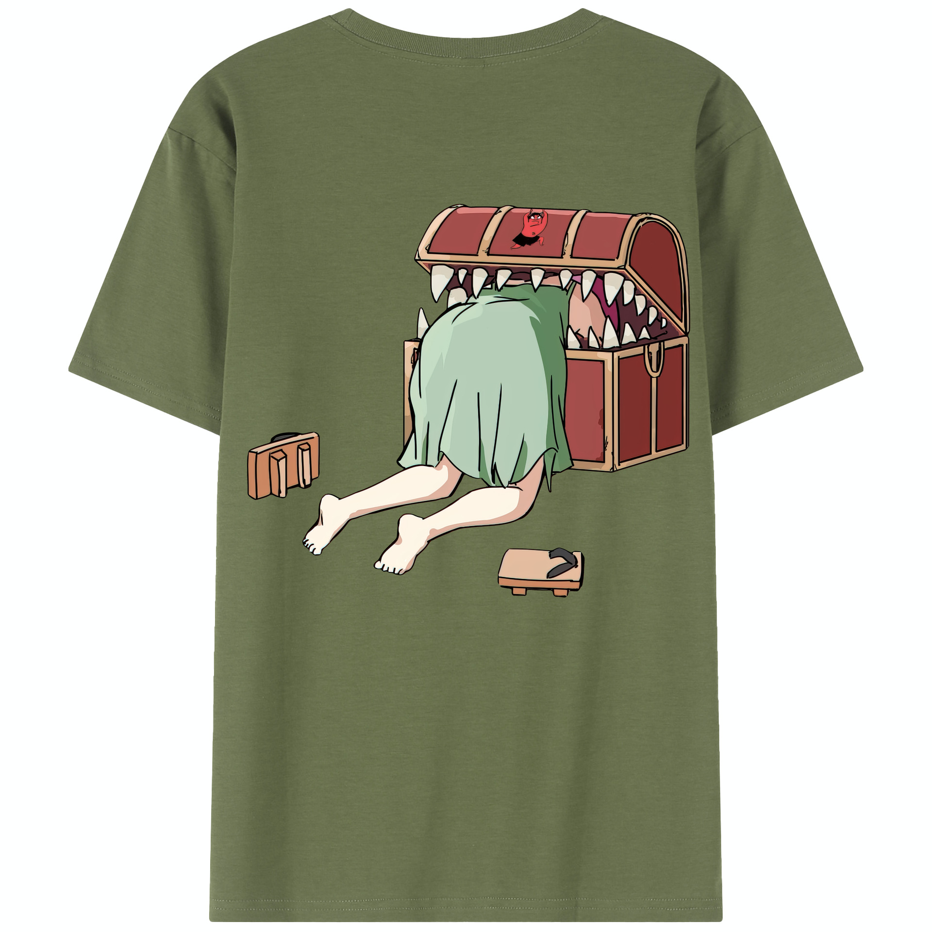（画像用） 葬送のフリーレン Frieren 綿100％半袖Tシャツ（背面プリント）